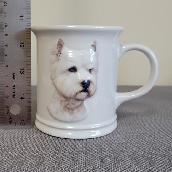 Vintage Westie 1999 XPRES Best Friend Originals 3D 12oz Beverage Mug Clean White - Picture 7 of 8